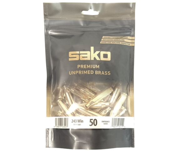 Sako Unprimed Brass 243Win x50